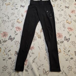 Aztec Diamond Equestrian XS Black Riding Leggings Pull On Breeches Stretch